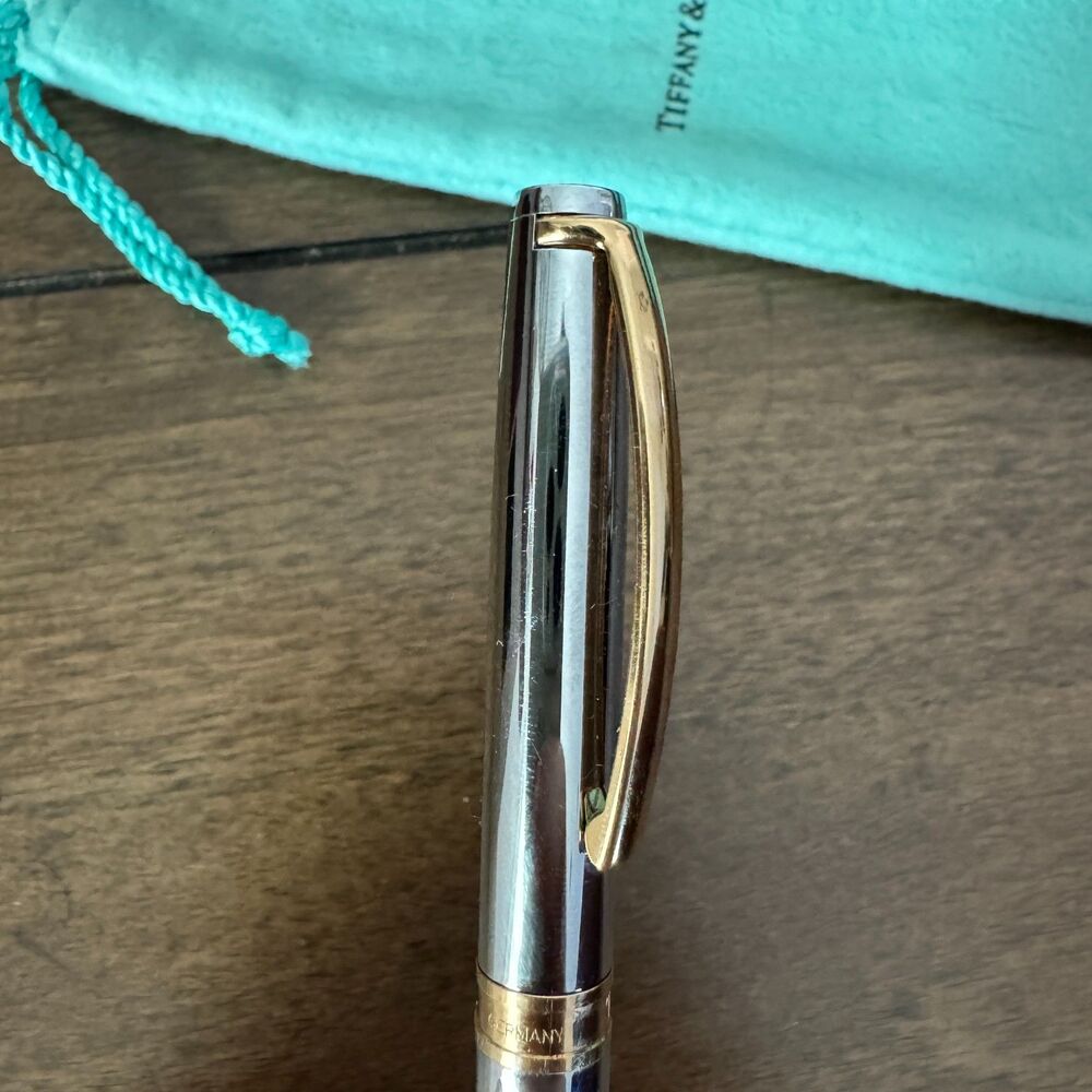 TIFFANY & CO Gold Plated Mechanical Pencil with Pouch and Box - Picture 5 of 9
